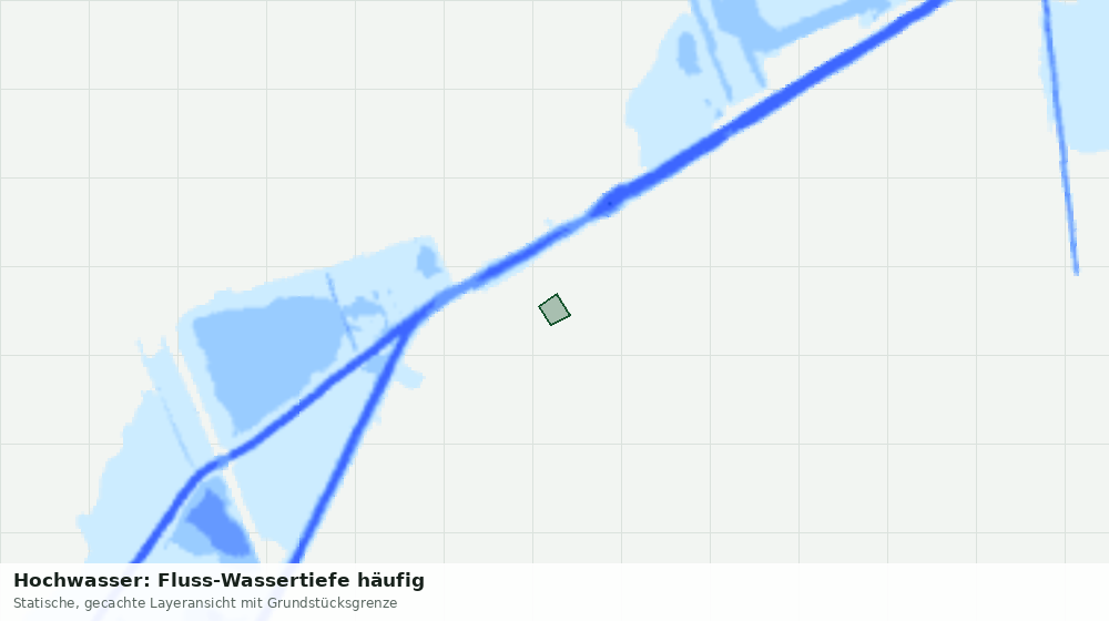 Statische Kartenansicht: Hochwasser: Fluss-Wassertiefe häufig