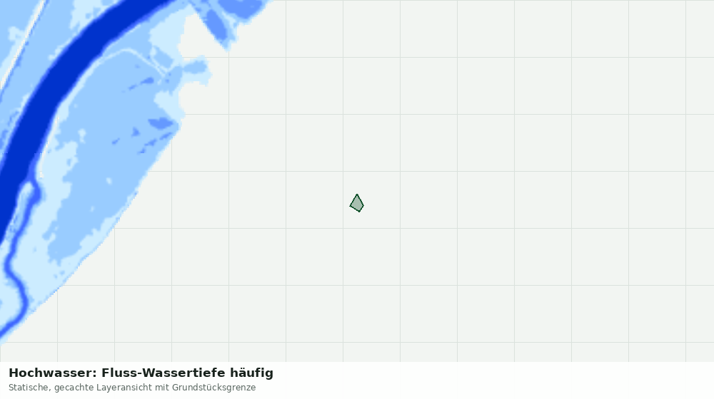 Statische Kartenansicht: Hochwasser: Fluss-Wassertiefe häufig