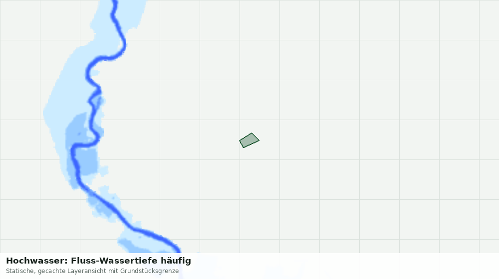 Statische Kartenansicht: Hochwasser: Fluss-Wassertiefe häufig