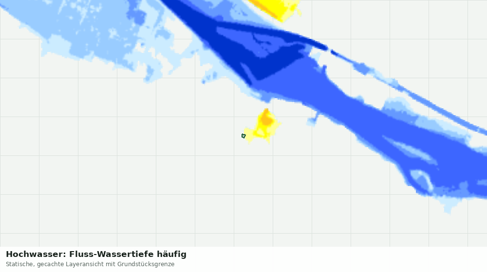 Statische Kartenansicht: Hochwasser: Fluss-Wassertiefe häufig