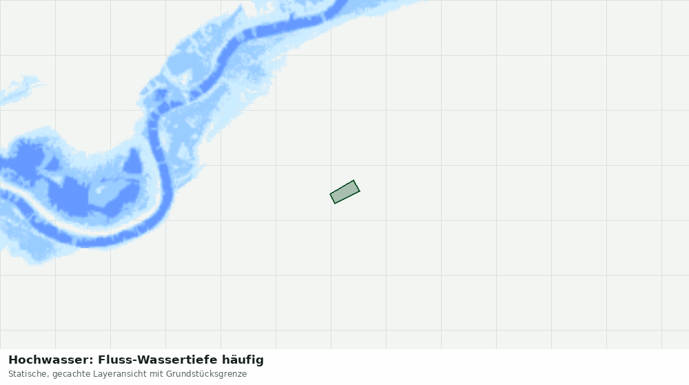 Statische Kartenansicht: Hochwasser: Fluss-Wassertiefe häufig
