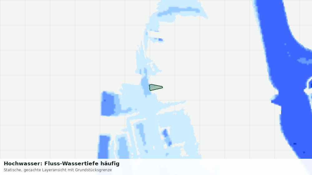 Statische Kartenansicht: Hochwasser: Fluss-Wassertiefe häufig
