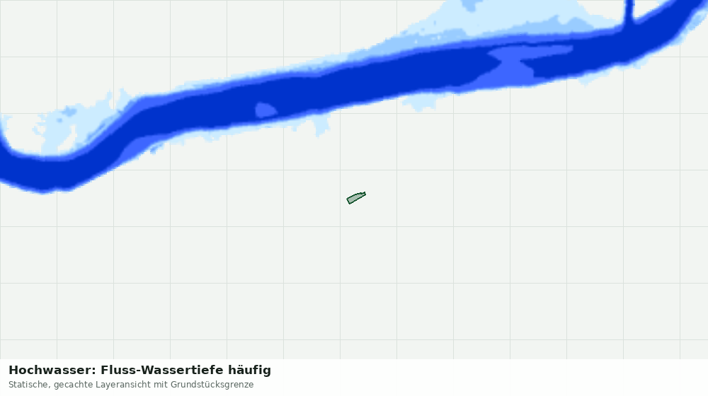 Statische Kartenansicht: Hochwasser: Fluss-Wassertiefe häufig