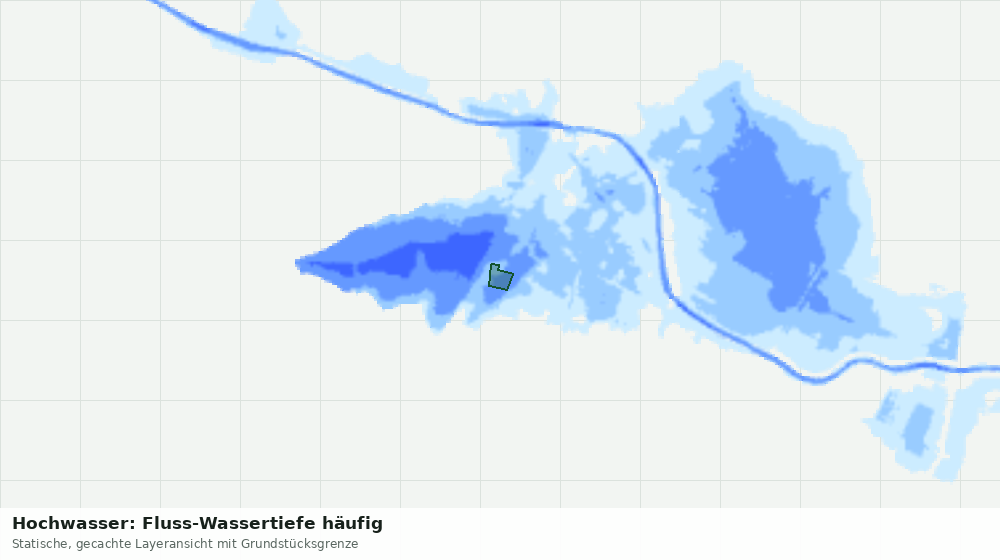 Statische Kartenansicht: Hochwasser: Fluss-Wassertiefe häufig
