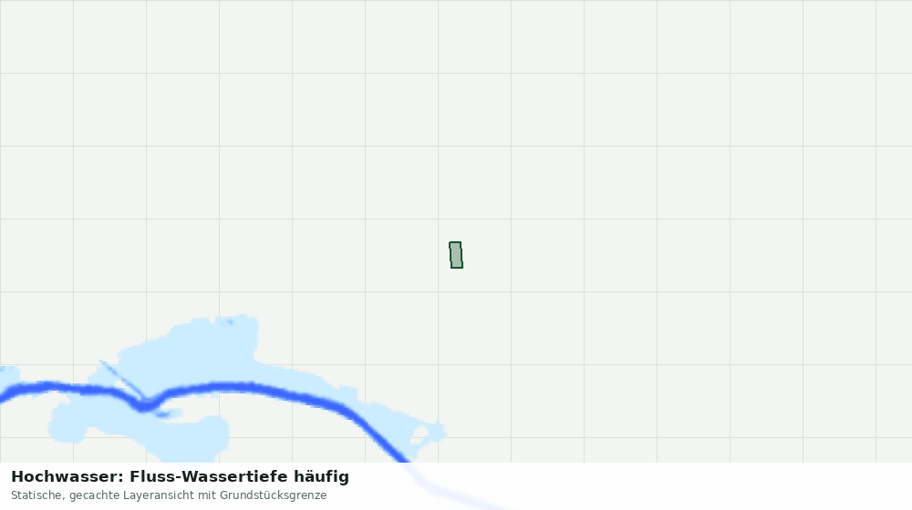 Statische Kartenansicht: Hochwasser: Fluss-Wassertiefe häufig