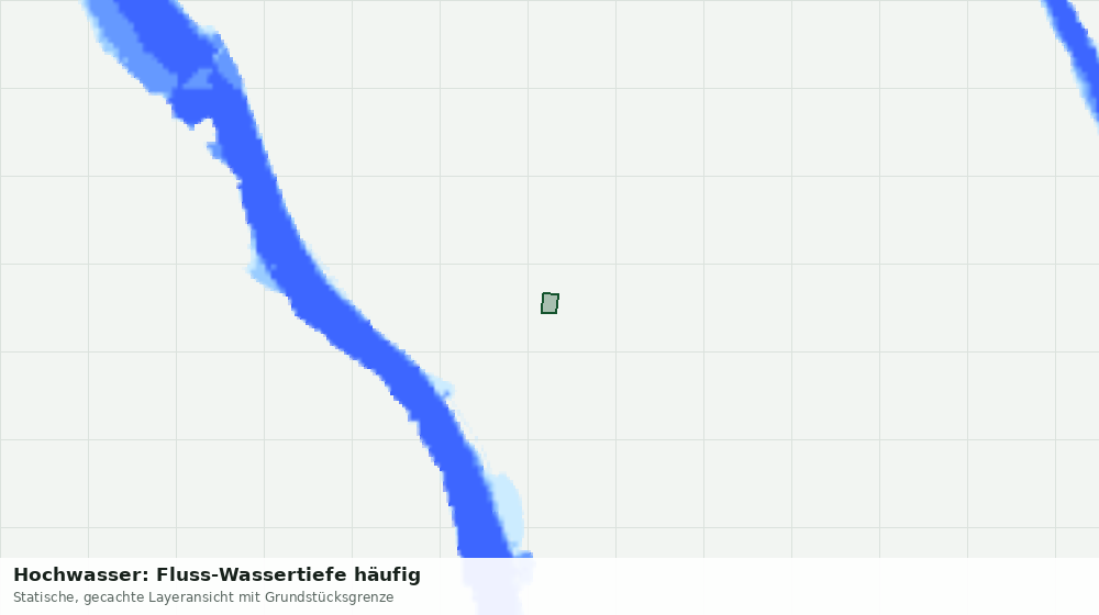 Statische Kartenansicht: Hochwasser: Fluss-Wassertiefe häufig