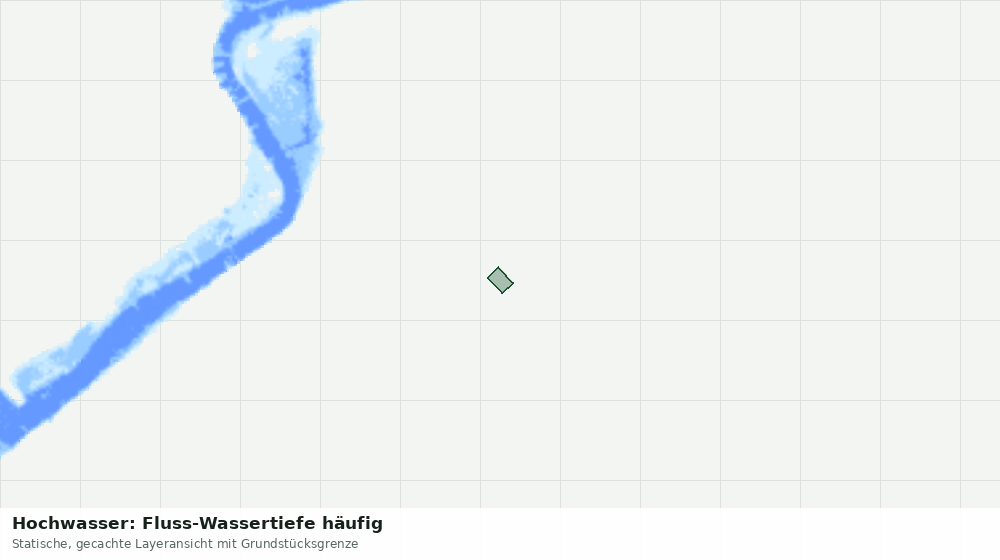 Statische Kartenansicht: Hochwasser: Fluss-Wassertiefe häufig