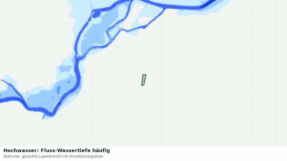 Statische Kartenansicht: Hochwasser: Fluss-Wassertiefe häufig
