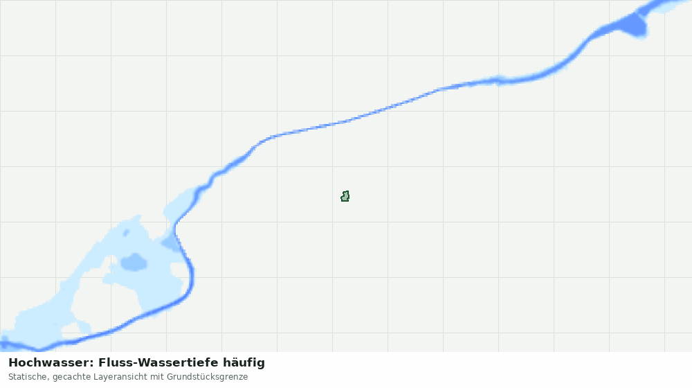 Statische Kartenansicht: Hochwasser: Fluss-Wassertiefe häufig