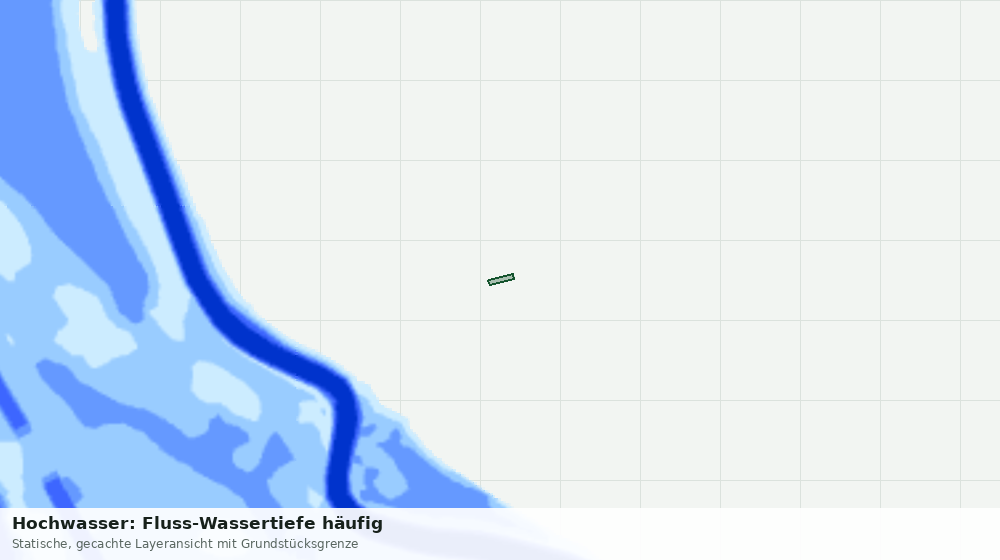 Statische Kartenansicht: Hochwasser: Fluss-Wassertiefe häufig
