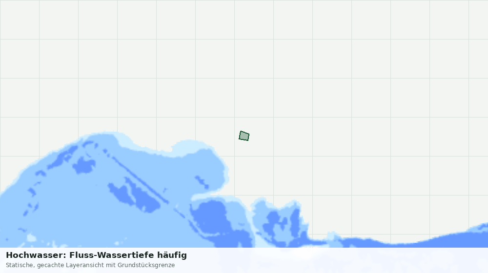 Statische Kartenansicht: Hochwasser: Fluss-Wassertiefe häufig