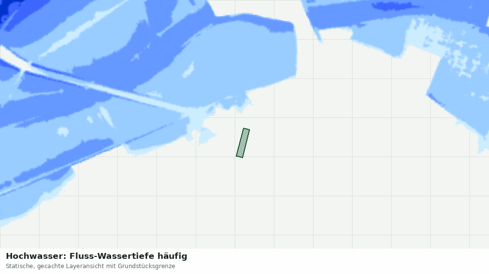 Statische Kartenansicht: Hochwasser: Fluss-Wassertiefe häufig