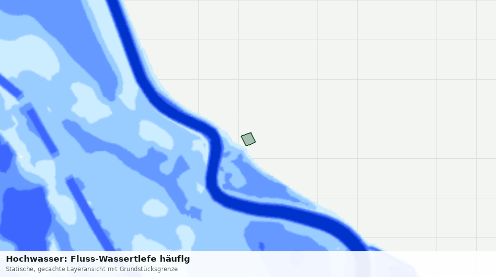 Statische Kartenansicht: Hochwasser: Fluss-Wassertiefe häufig