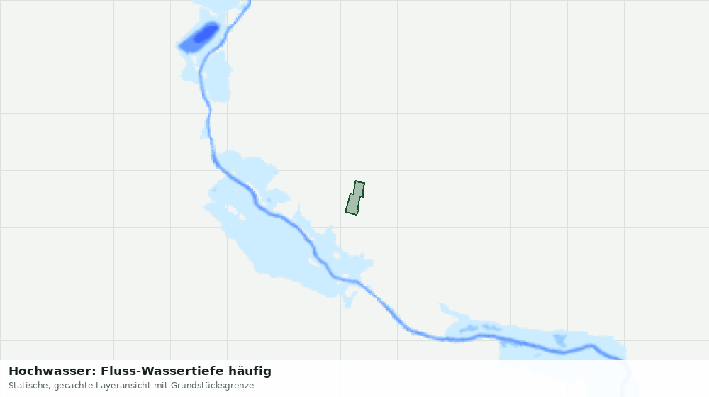 Statische Kartenansicht: Hochwasser: Fluss-Wassertiefe häufig