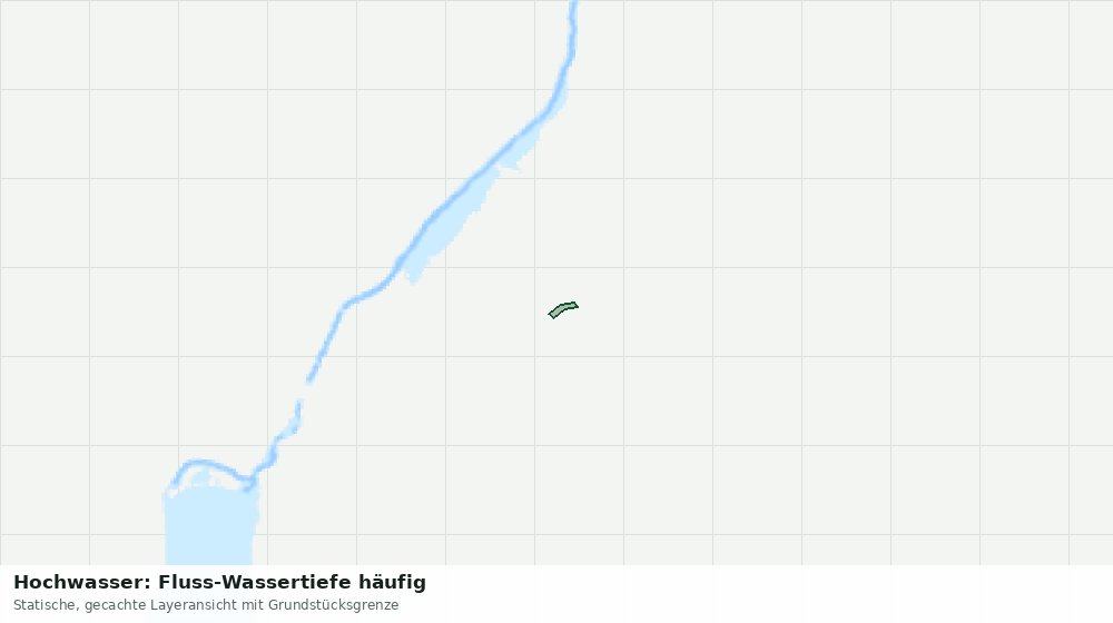 Statische Kartenansicht: Hochwasser: Fluss-Wassertiefe häufig
