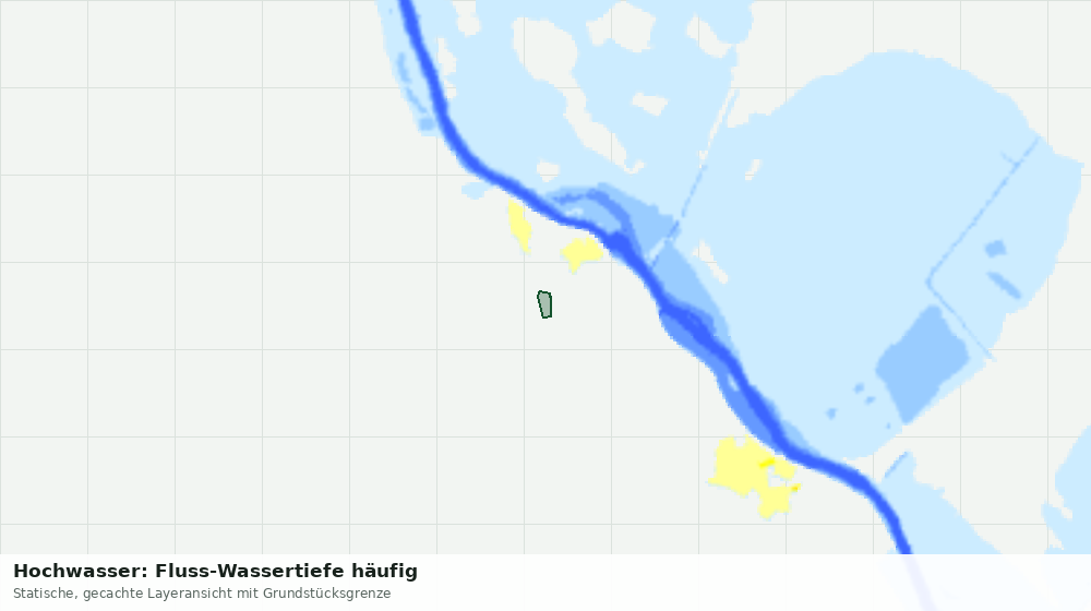 Statische Kartenansicht: Hochwasser: Fluss-Wassertiefe häufig