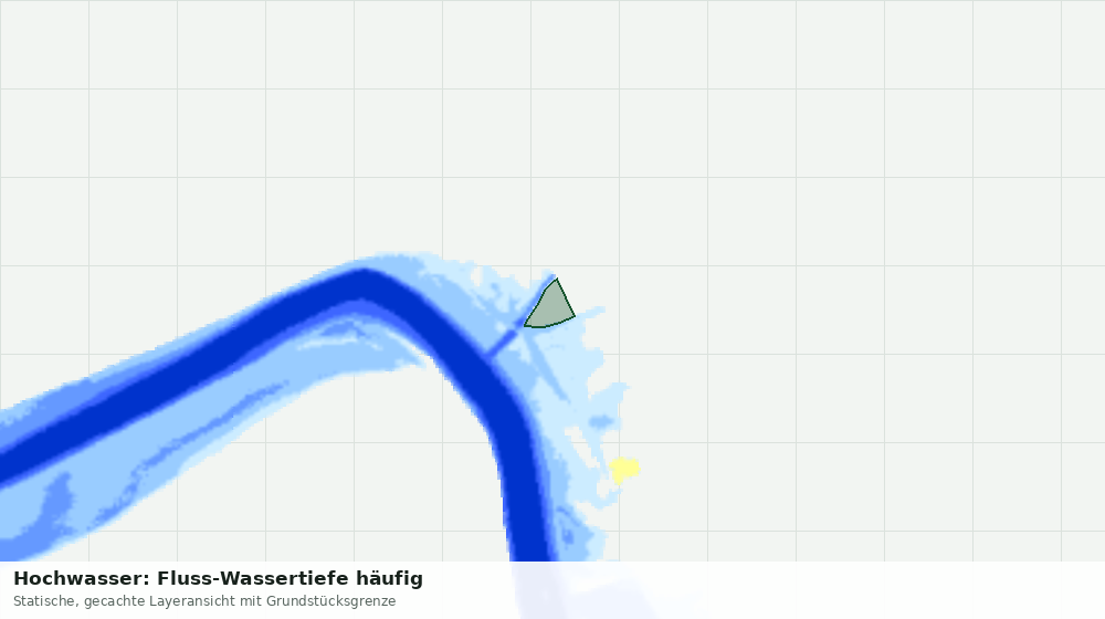 Statische Kartenansicht: Hochwasser: Fluss-Wassertiefe häufig