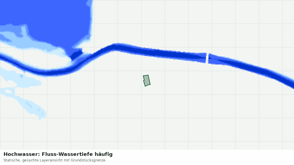 Statische Kartenansicht: Hochwasser: Fluss-Wassertiefe häufig