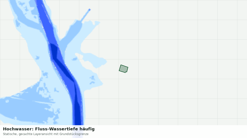 Statische Kartenansicht: Hochwasser: Fluss-Wassertiefe häufig