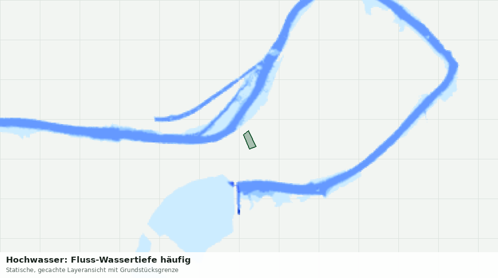 Statische Kartenansicht: Hochwasser: Fluss-Wassertiefe häufig
