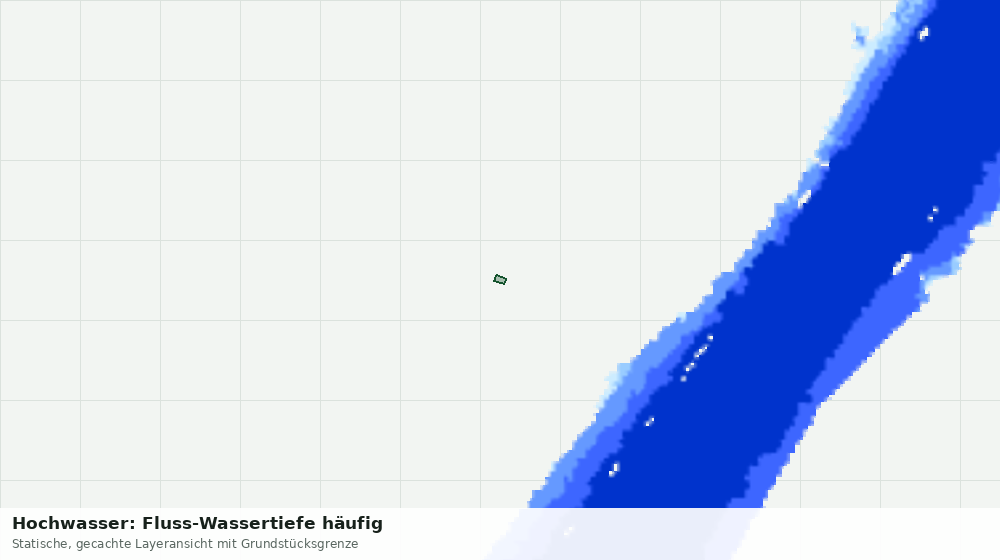 Statische Kartenansicht: Hochwasser: Fluss-Wassertiefe häufig