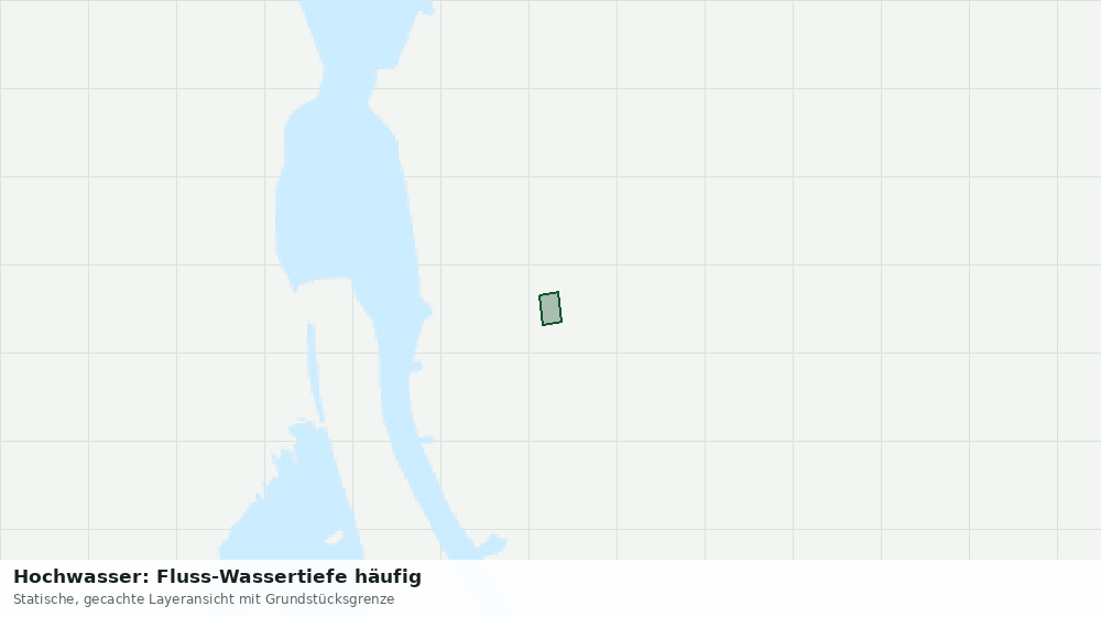 Statische Kartenansicht: Hochwasser: Fluss-Wassertiefe häufig