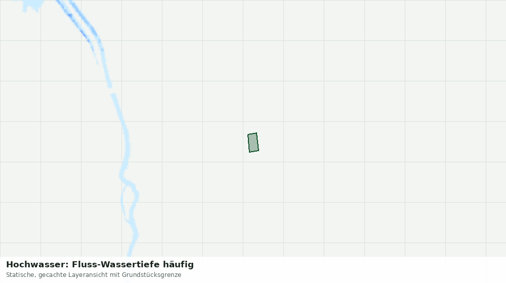 Statische Kartenansicht: Hochwasser: Fluss-Wassertiefe häufig