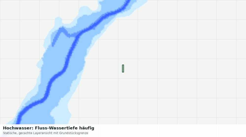 Statische Kartenansicht: Hochwasser: Fluss-Wassertiefe häufig