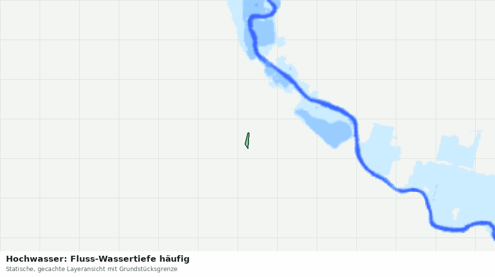 Statische Kartenansicht: Hochwasser: Fluss-Wassertiefe häufig