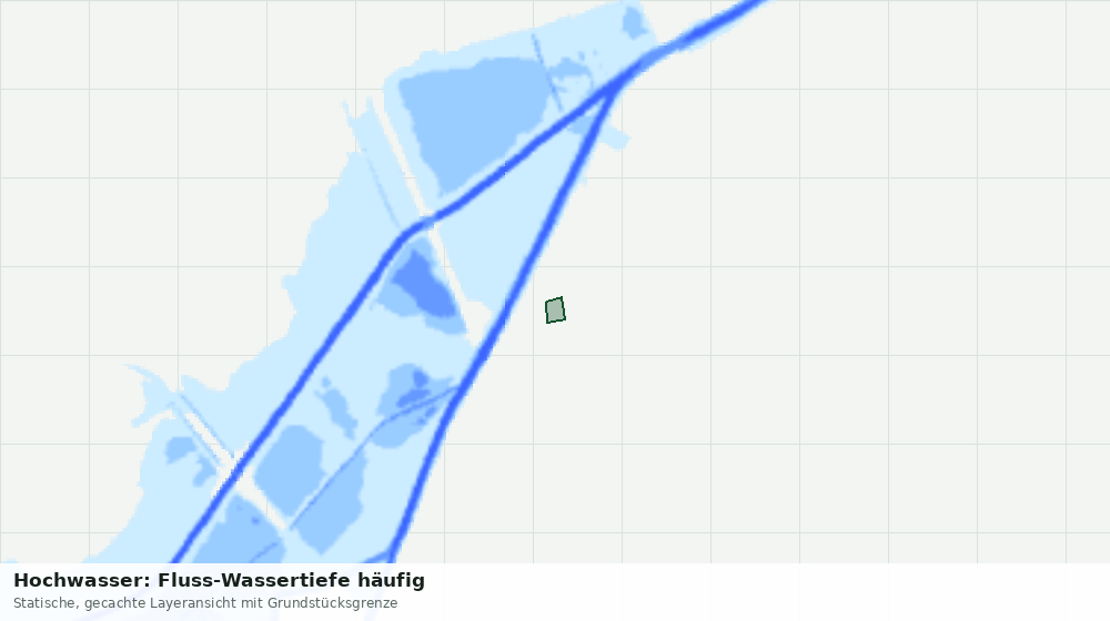 Statische Kartenansicht: Hochwasser: Fluss-Wassertiefe häufig