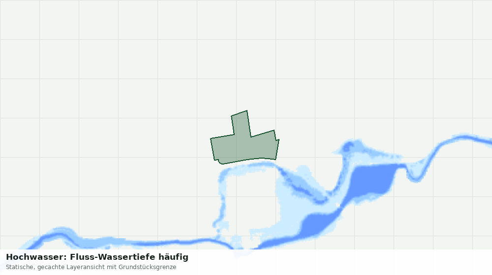 Statische Kartenansicht: Hochwasser: Fluss-Wassertiefe häufig