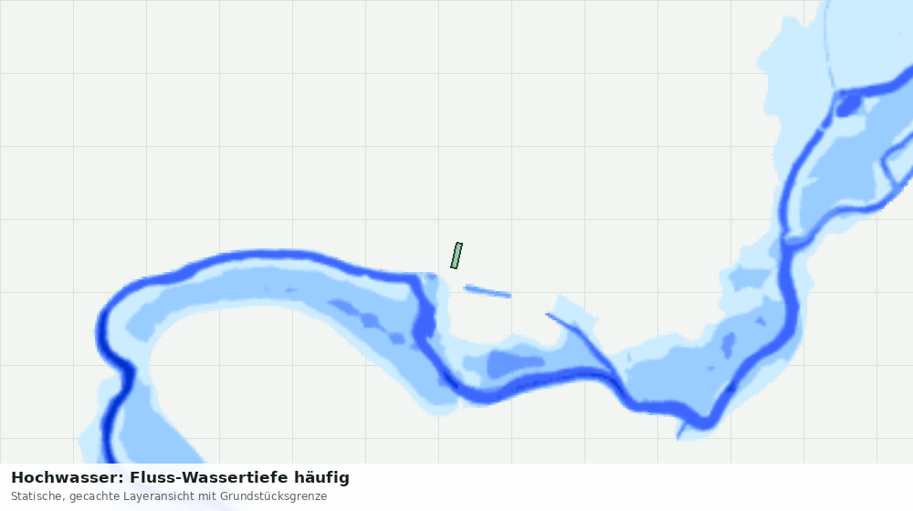 Statische Kartenansicht: Hochwasser: Fluss-Wassertiefe häufig