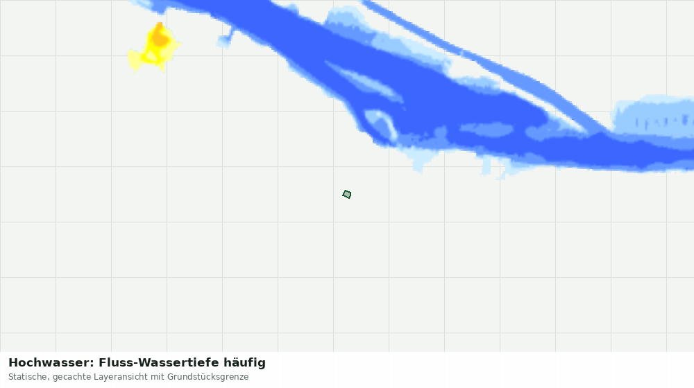 Statische Kartenansicht: Hochwasser: Fluss-Wassertiefe häufig