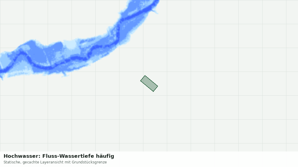 Statische Kartenansicht: Hochwasser: Fluss-Wassertiefe häufig