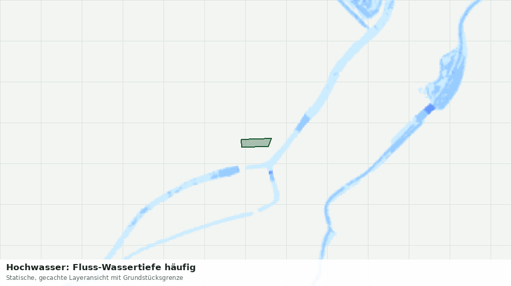 Statische Kartenansicht: Hochwasser: Fluss-Wassertiefe häufig