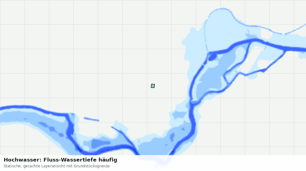 Statische Kartenansicht: Hochwasser: Fluss-Wassertiefe häufig
