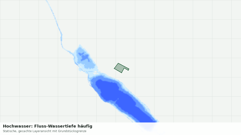 Statische Kartenansicht: Hochwasser: Fluss-Wassertiefe häufig