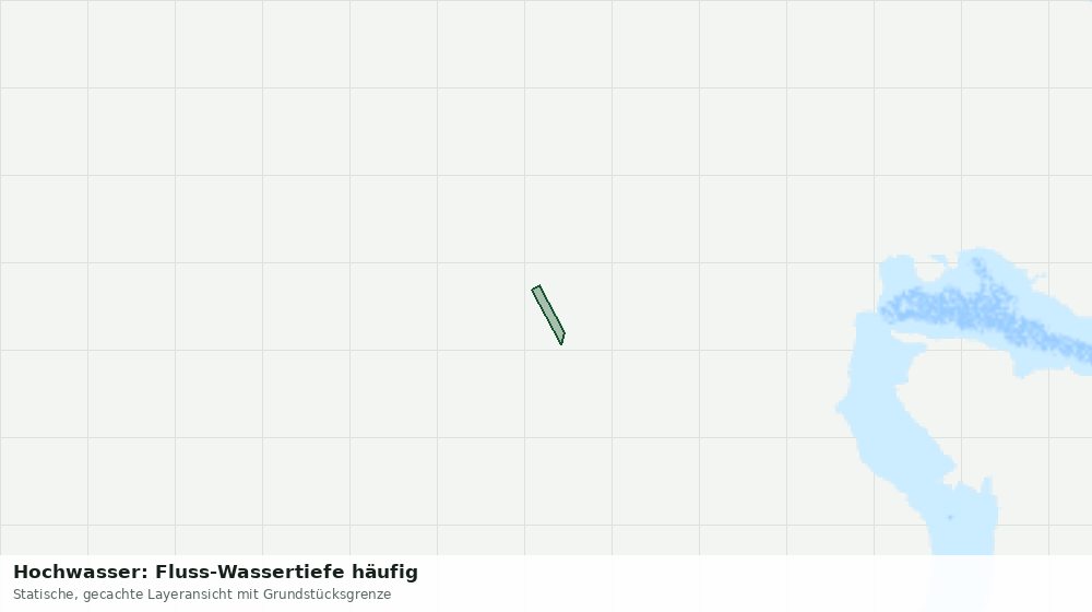 Statische Kartenansicht: Hochwasser: Fluss-Wassertiefe häufig