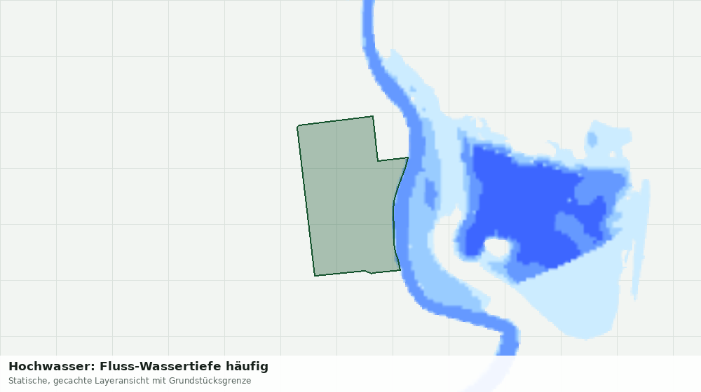 Statische Kartenansicht: Hochwasser: Fluss-Wassertiefe häufig