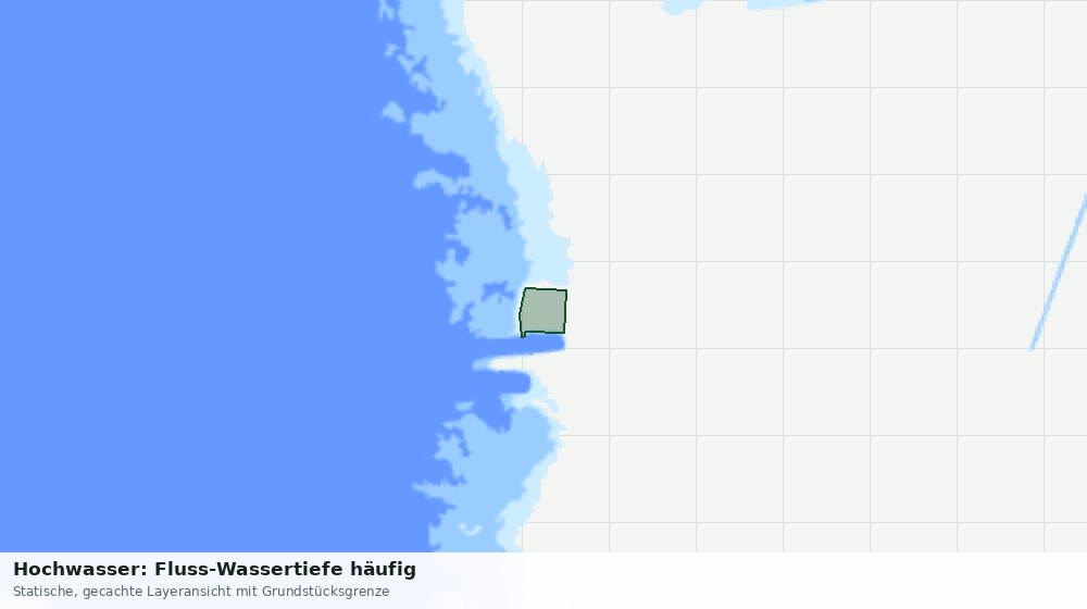 Statische Kartenansicht: Hochwasser: Fluss-Wassertiefe häufig