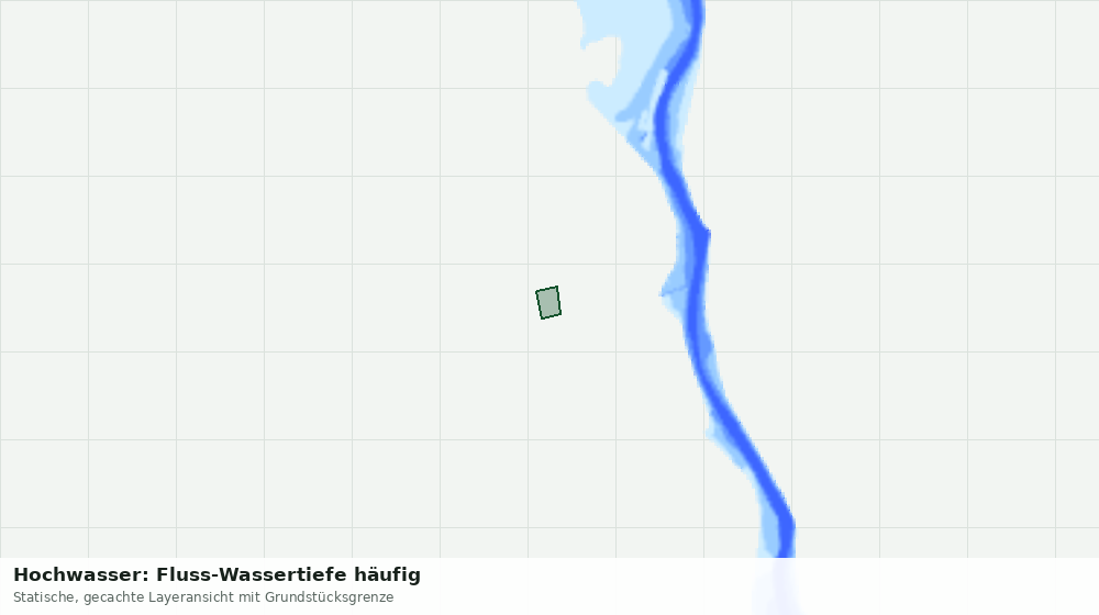 Statische Kartenansicht: Hochwasser: Fluss-Wassertiefe häufig