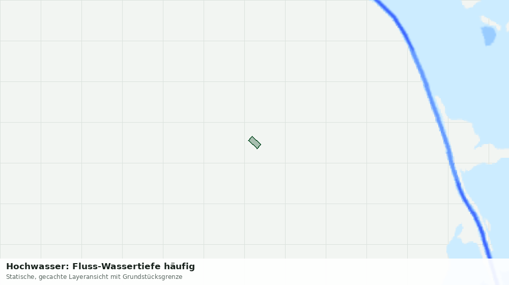 Statische Kartenansicht: Hochwasser: Fluss-Wassertiefe häufig