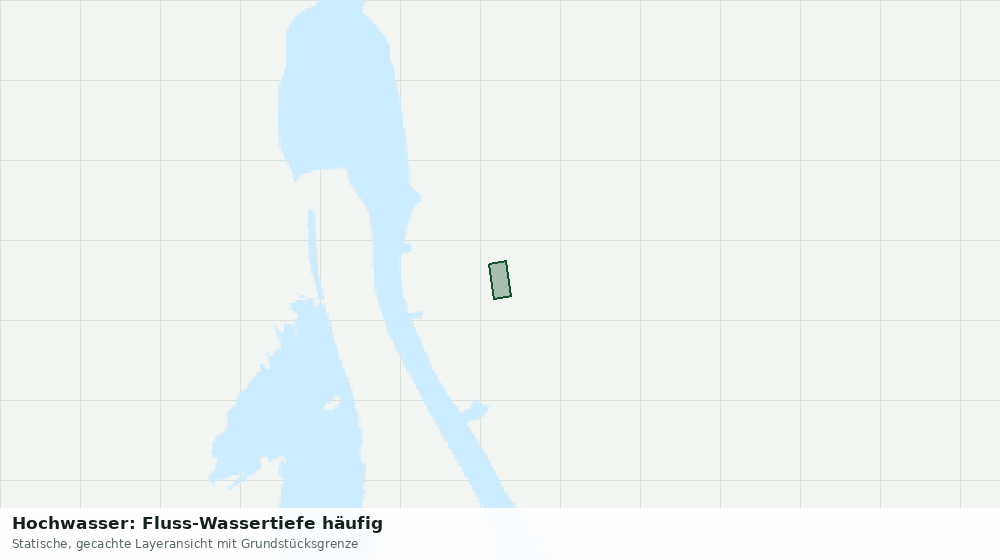 Statische Kartenansicht: Hochwasser: Fluss-Wassertiefe häufig
