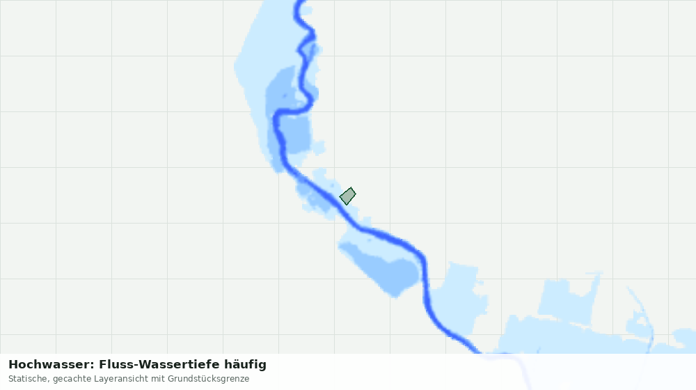 Statische Kartenansicht: Hochwasser: Fluss-Wassertiefe häufig
