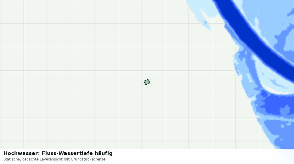 Statische Kartenansicht: Hochwasser: Fluss-Wassertiefe häufig