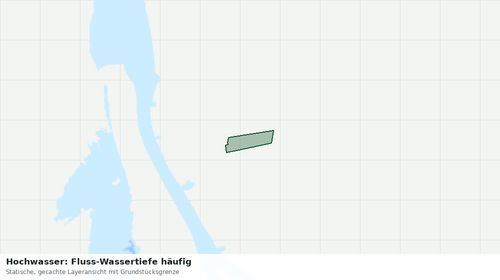 Statische Kartenansicht: Hochwasser: Fluss-Wassertiefe häufig