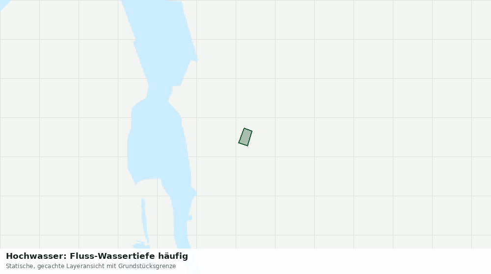 Statische Kartenansicht: Hochwasser: Fluss-Wassertiefe häufig