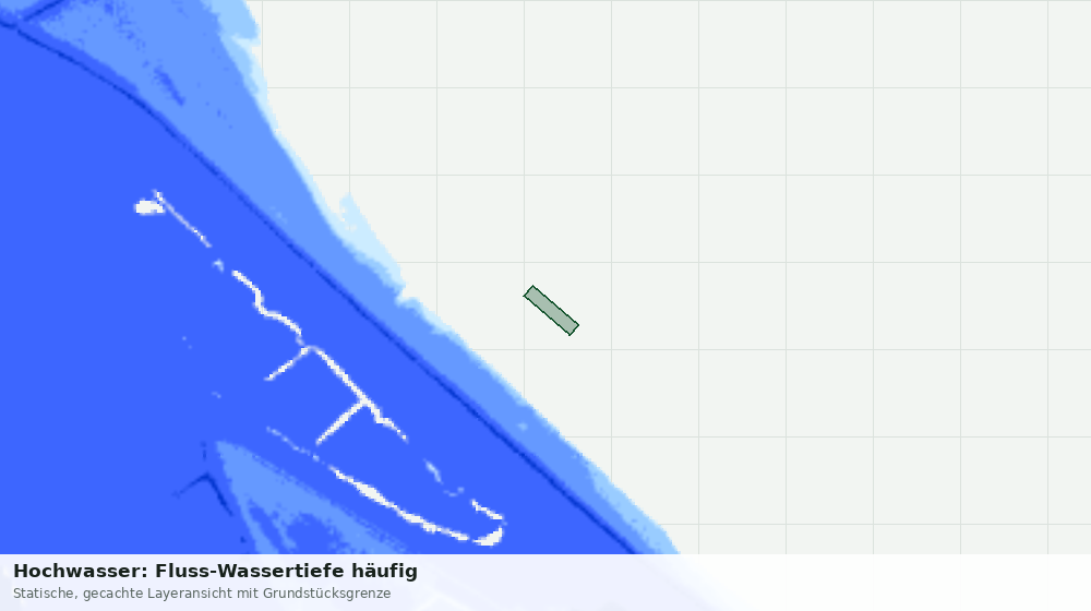 Statische Kartenansicht: Hochwasser: Fluss-Wassertiefe häufig