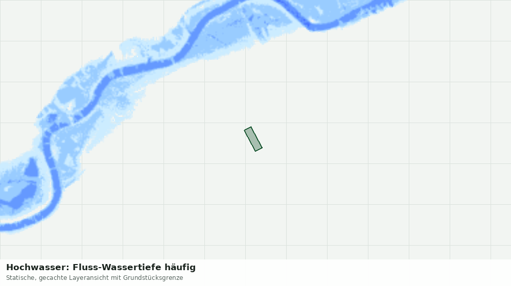Statische Kartenansicht: Hochwasser: Fluss-Wassertiefe häufig