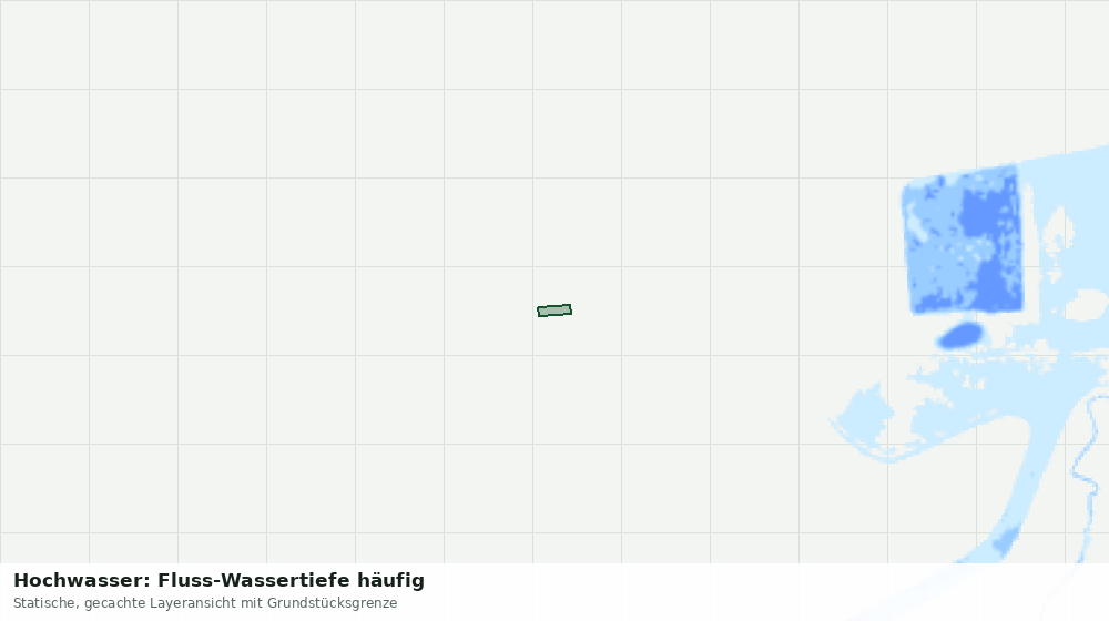 Statische Kartenansicht: Hochwasser: Fluss-Wassertiefe häufig